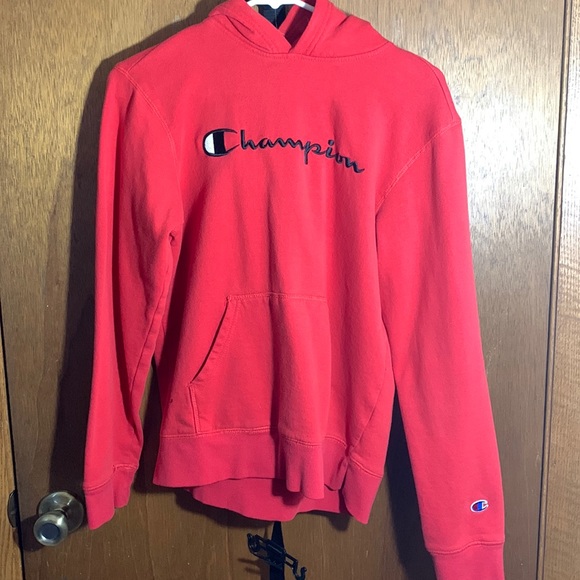 Champion Sweaters - Red champion hoodie
